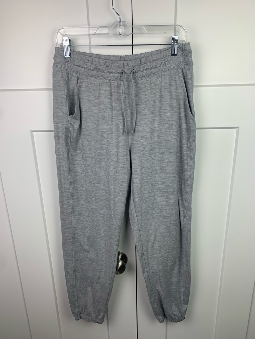 90 Degree by Reflex Waverly Joggers Heathered Gray Athleisure Pants Womens L